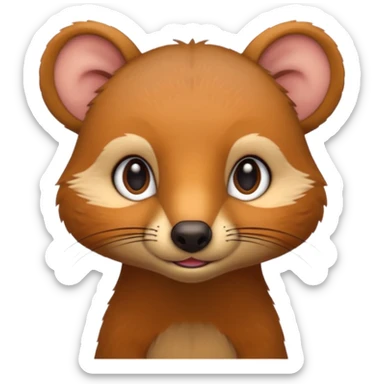 Cute mongoose sticker