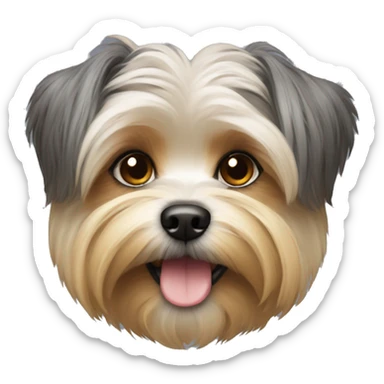 morkie dog sticker
