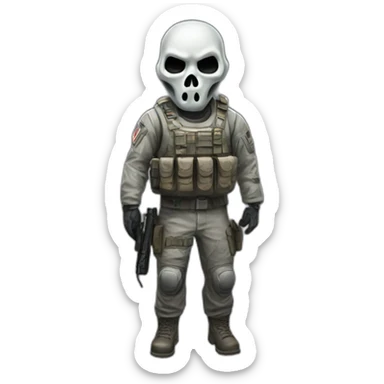 Ghost Call of Duty sticker