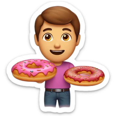 Donuts ordering pizza sticker