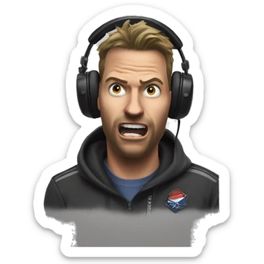 Streamer rages at cs go sticker