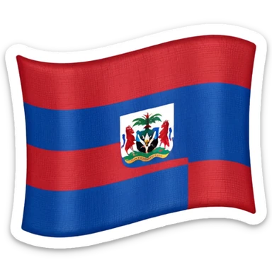 Haitian flag sticker