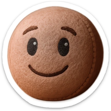 soft texture rose gold emoji plush portrait sticker