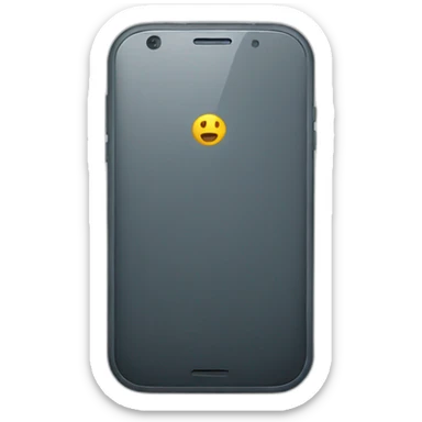a smartphone turned off sticker