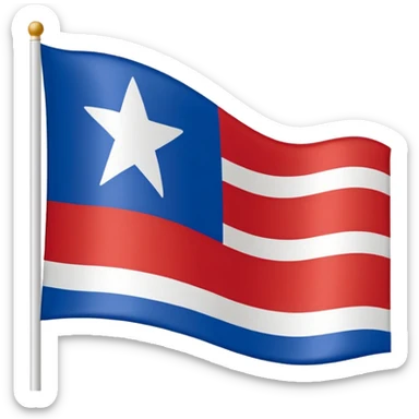 FR yugoslavia flag blue white red sticker