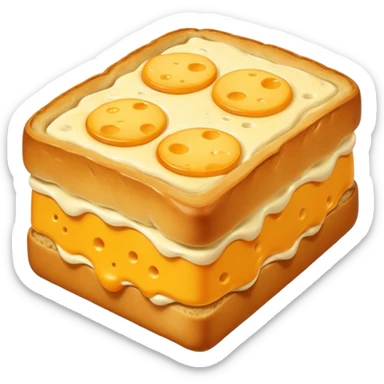 A bread on the cheese sticker