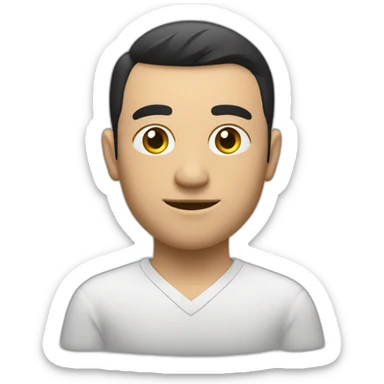 Kerem inan with trading monitor behind sticker