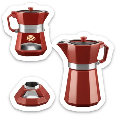 Red moka port sticker