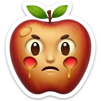 Spoiled apple sticker