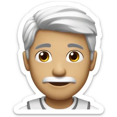 corazón blanco  sticker