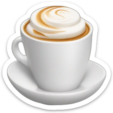 Balenciaga cappuccino cup sticker
