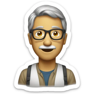 Create a knowledgeable geek sticker