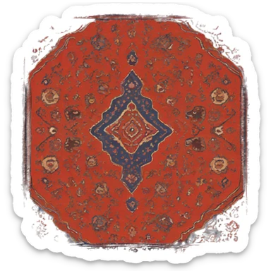 Persian rug sticker