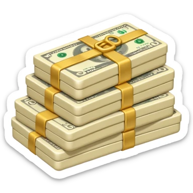 plain ivory money sticker