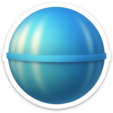 core of a blue sphere sticker