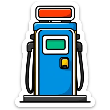 gas station pump sticker