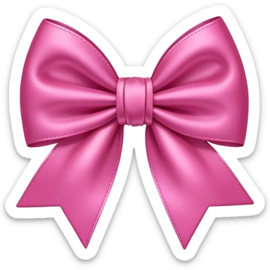 Very pink bown sticker