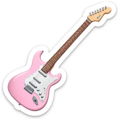 Baby Pink electric Guitar sticker