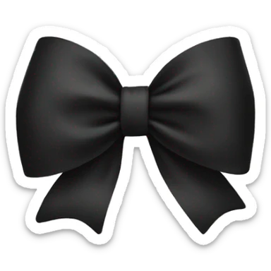 Black bow sticker
