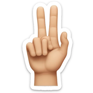 Index finger on each hand rubbingtogether sticker