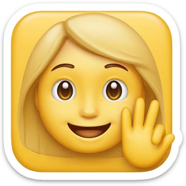 yellow emoji who do fingermouthing sticker