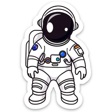 suspicious space crewmate sticker