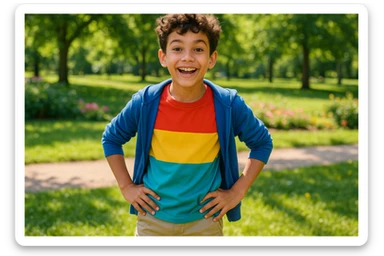 menga 10 11 yoshli bolani tasvirlab ber  sticker