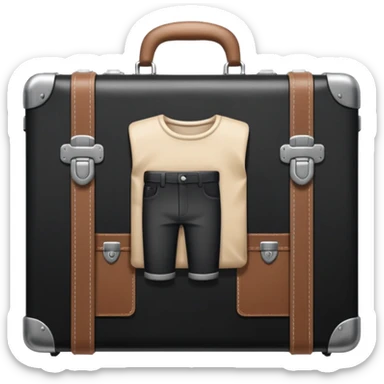 Suitcase with a human bodies inside  sticker