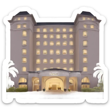 Luxury hotel sticker