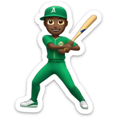 Jai alai player giving the ball sticker