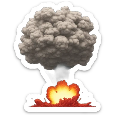 Akira explosion sticker