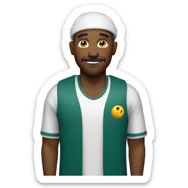 Uomo che gioca con la palla sticker