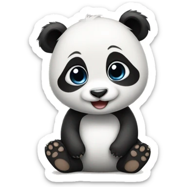 baby panda sticker