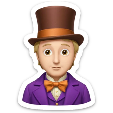 Willy wonka 2005 sticker