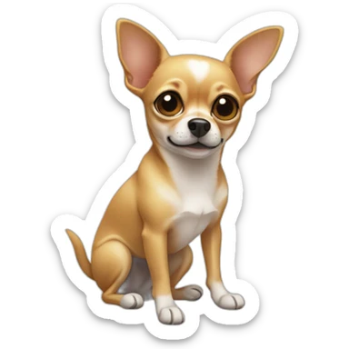 Chihuahua limped ears sticker