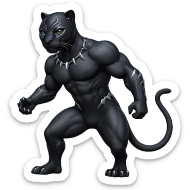Pantera negra sticker