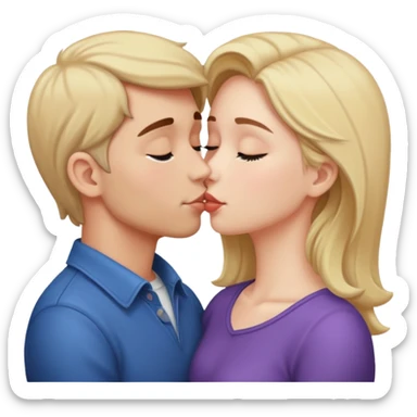 Kissing sticker