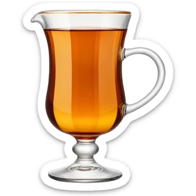 Turkish tea glass in “ince belli bardak” sticker