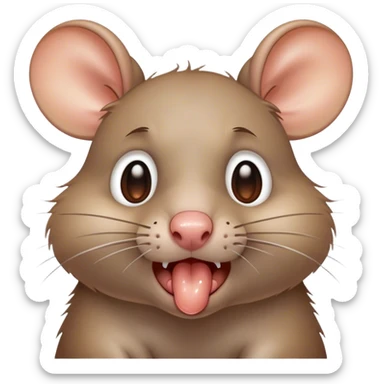 rat crying  sticker