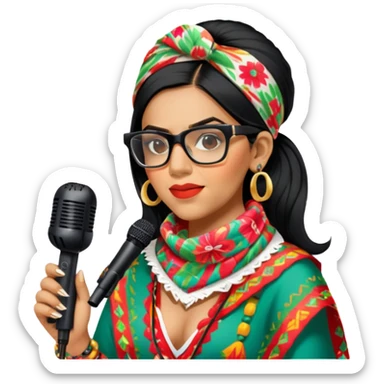 Colorful Singer sticker