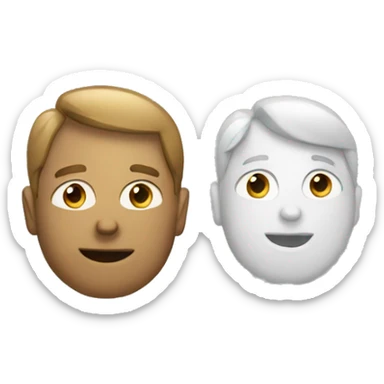 interviewing someone to a poll sticker