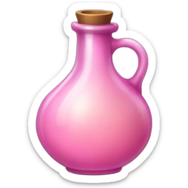 medieval potion filled with pink pale color sticker