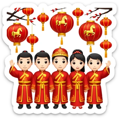 Chinese New Year, Year of the Horse sticker