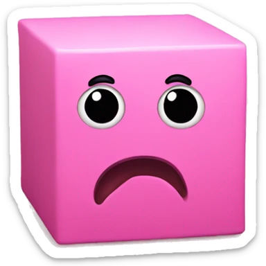 Cube Pink
 Saddened sticker
