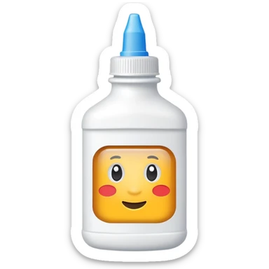 can you give me a glue bottle emoji so i can copy and paste it so its a size of a normal real emoji so i can use it sticker