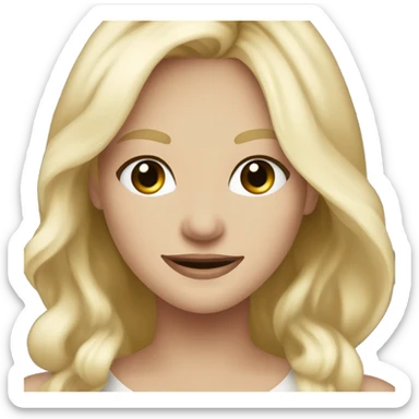 quirky blonde girl smiling Caroline Forbes sticker