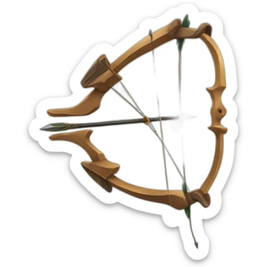 bow and arrows sticker