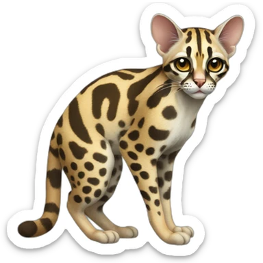 Margay Cat Full Body sticker
