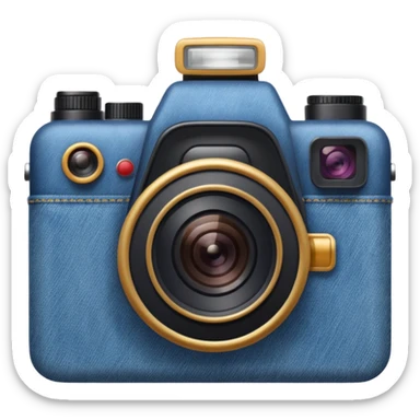 Denim cam digital sticker