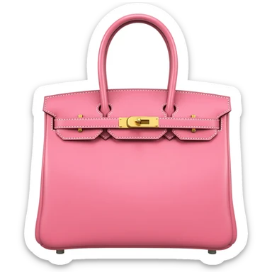 matte pink hermes birkin bag sticker
